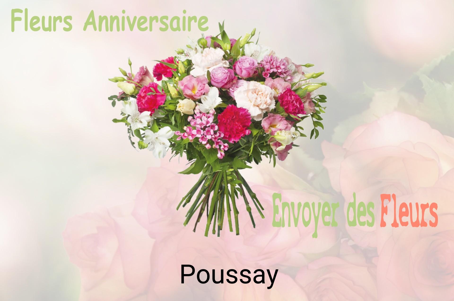 Bouquet de fleurs d’anniversaire livré à Poussay